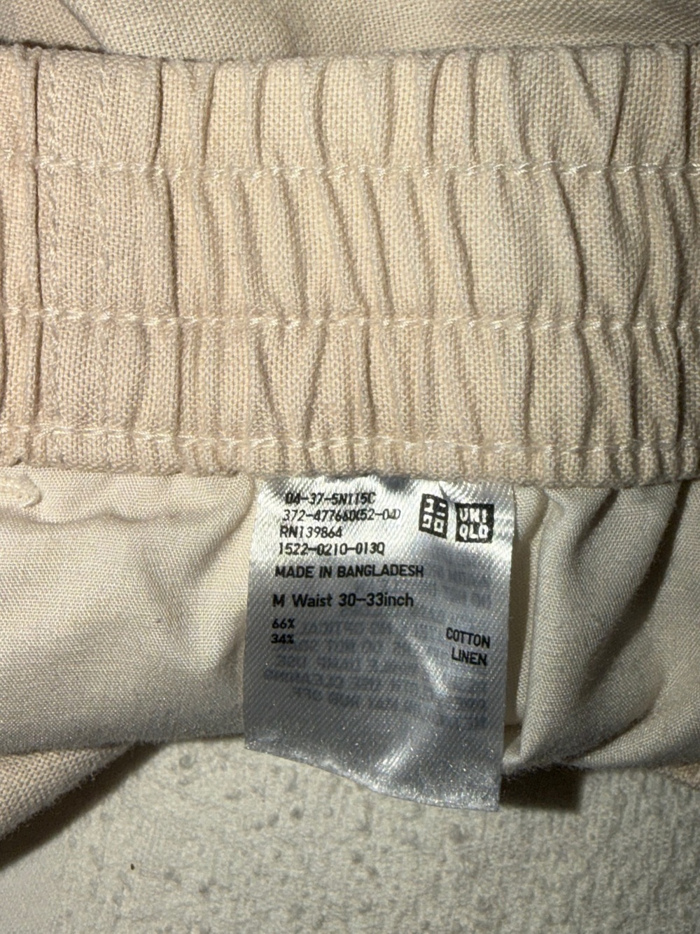 uniqlo stretch linen blend casual short - Picture 4 of 5
